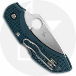 Spyderco Dragonfly 2 Lightweight K390 - C28FP2K390 - K390 Leaf Blade - Blue FRN - Lock Back -Cheap Case Knives Store SP C28FP2K390 CLOSED BACK