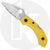 Spyderco Dragonfly2 Salt Knife, Serrated, SP-C28SYL2 -Cheap Case Knives Store SP C28SYL2 OPEN FRONT