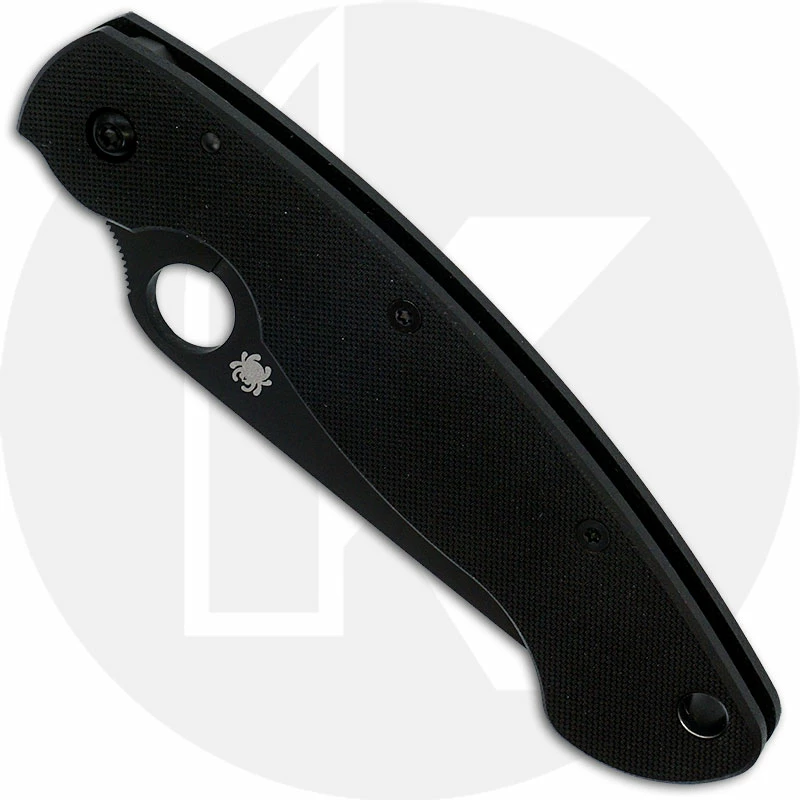 Spyderco Knives: Spyderco Black Military Knife, SP-C36GPBK 4 Spyderco Knives: Spyderco Black Military Knife, SP-C36GPBK - Image 2