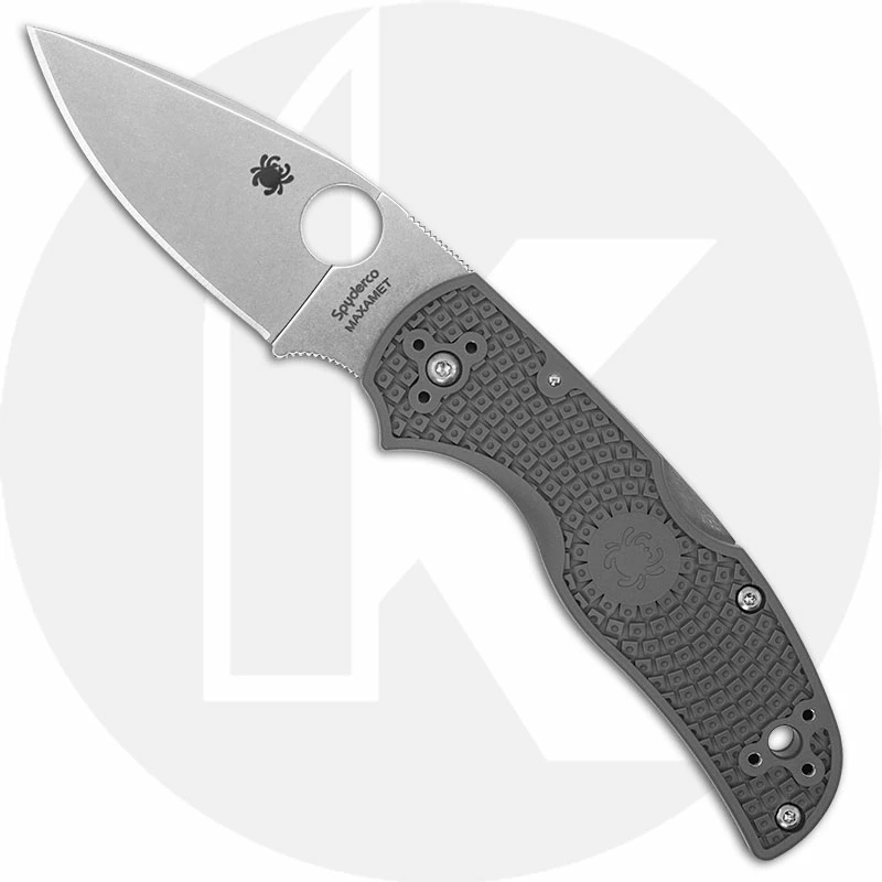 Spyderco C41PGY5 Native 5 Knife, 2.95 Inch Maxamet Steel Blade, Gray FRN Handle 3 Spyderco C41PGY5 Native 5 Knife, 2.95 Inch Maxamet Steel Blade, Gray FRN Handle