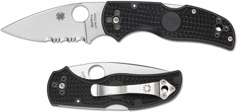 Spyderco Native 5 FRN Knife, Part Serrated, SP-C41PSBK5 3 Spyderco Native 5 FRN Knife, Part Serrated, SP-C41PSBK5