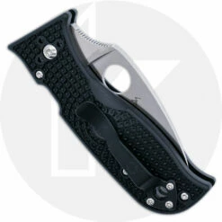 Spyderco Lil Temperance 3 Lightweight C69PBK3 - Plain Edge - Black FRN - Compression Lock Folder -Cheap Case Knives Store SP C69PBK3 CLOSED BACK