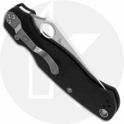 Spyderco Para Military 2 Knife - Satin CPM S45VN Blade - SP-C81GP2 -Cheap Case Knives Store SP C81GP2 CLOSED BACK