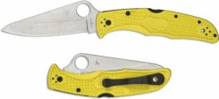 Spyderco Pacific Salt 2 Knife - C91PYL2 - H-1 Drop Point - Yellow FRN - Lock Back